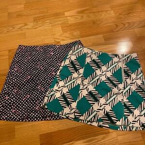 Lady Hagen Black and Green Golf Skirt set